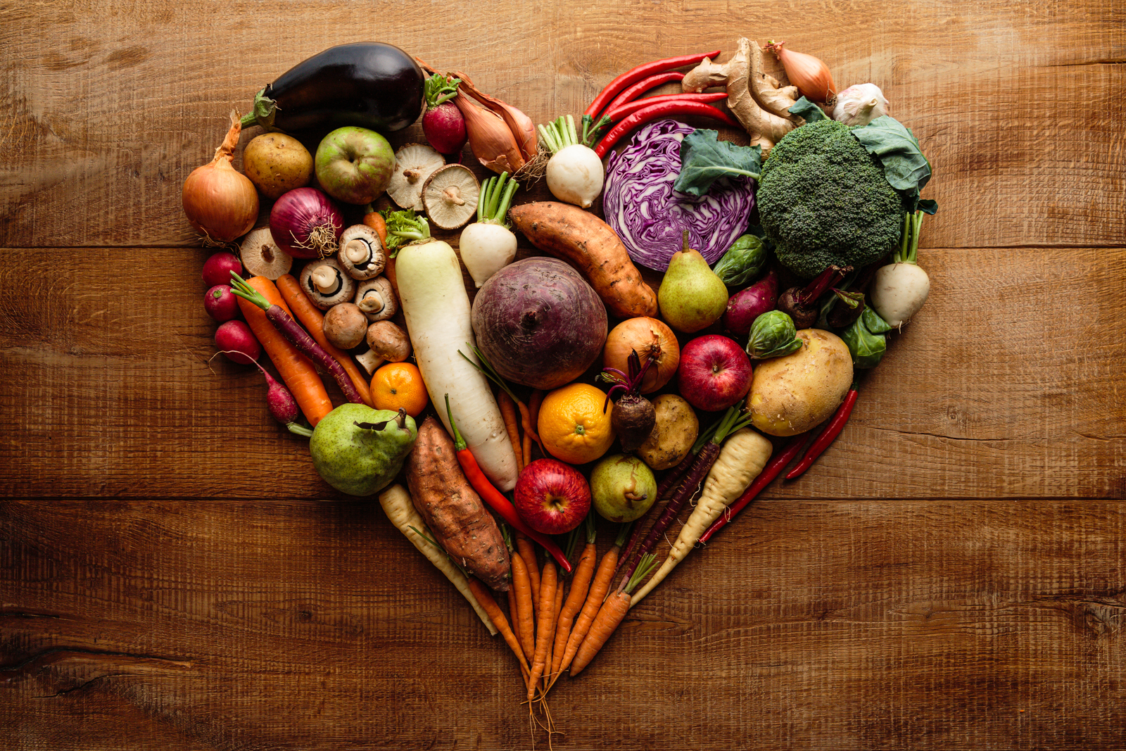 Fresh seasonal fruit and vegetables sourced from New Zealand growers
