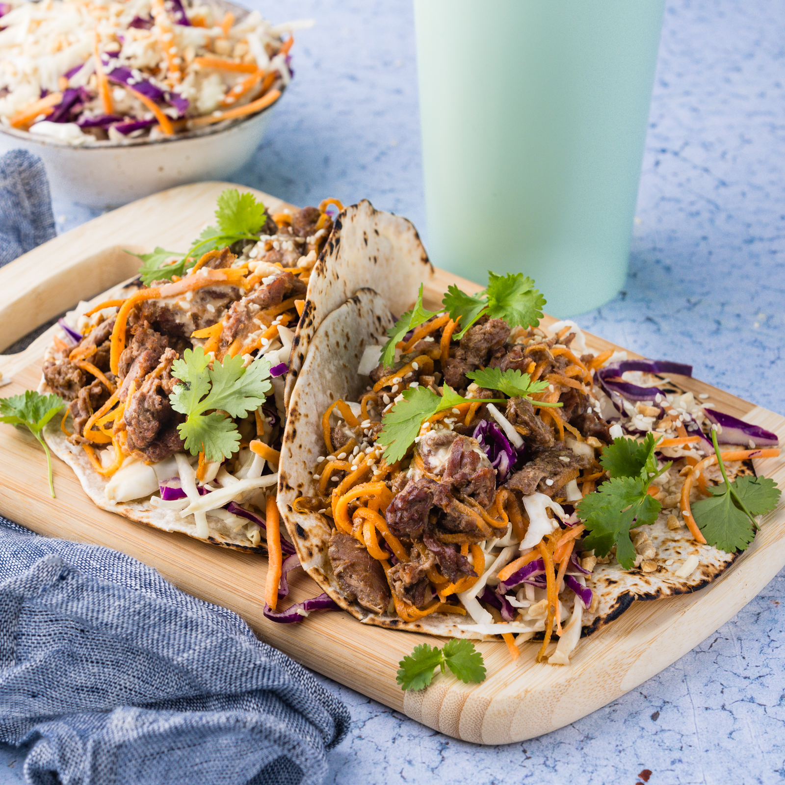 FSA 15-Minute Thai-Inspired Pulled Beef Wraps with Coriander alt 1