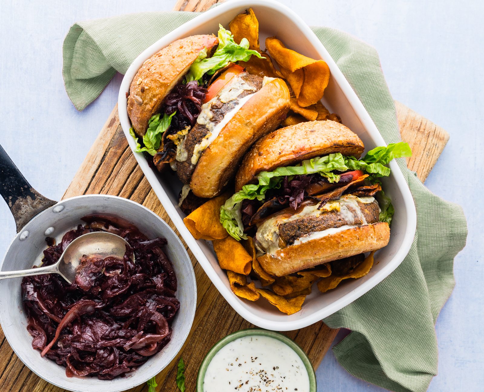Vegan and Vegetarian Meal Kits: Delicious, Balanced Meals Made Easy 2 V Proper Sweets Beets Veggie Cheese Burgers with Beetroot Relish Kumara Buns opt 2 edited
